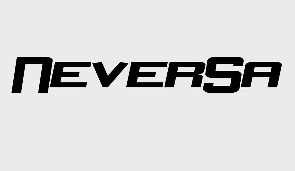 NeverSayDie font big