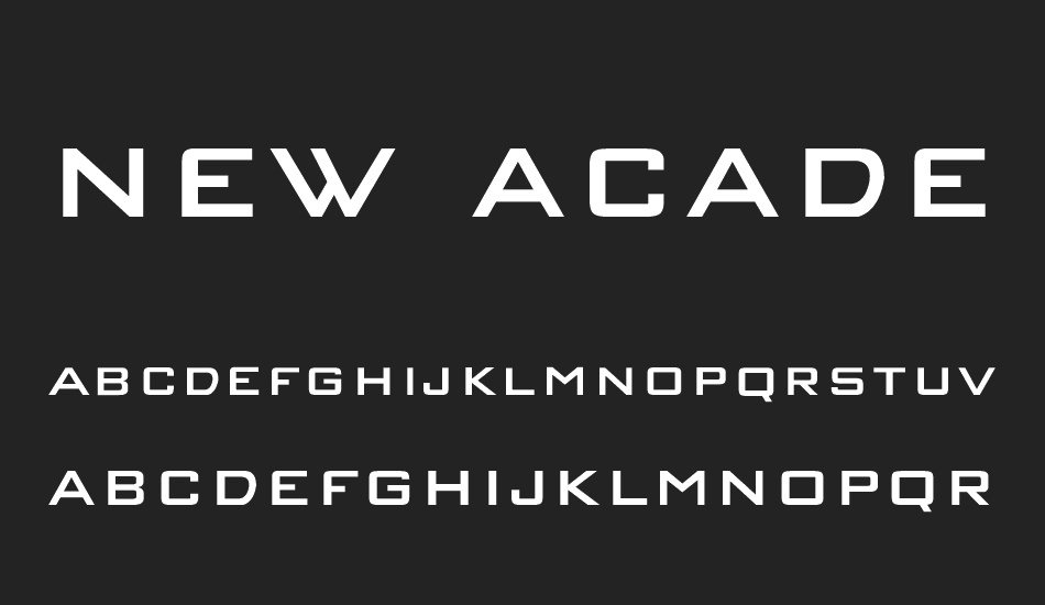 NEW ACADEMY font