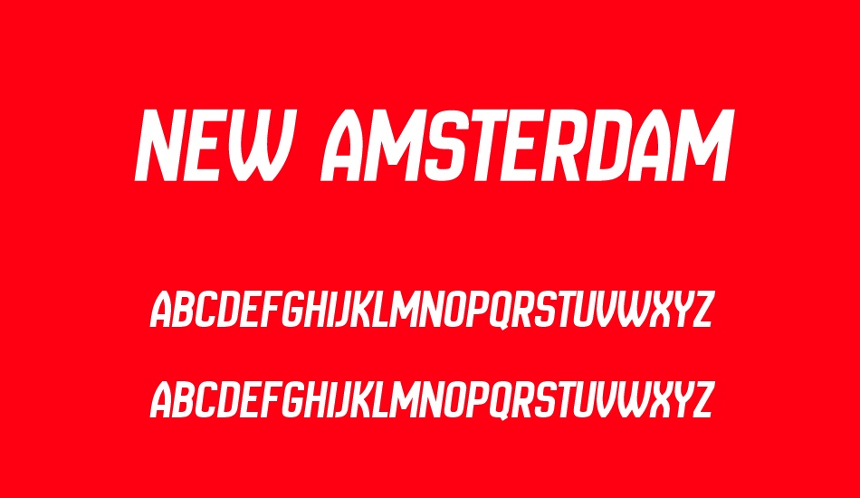 New Amsterdam font