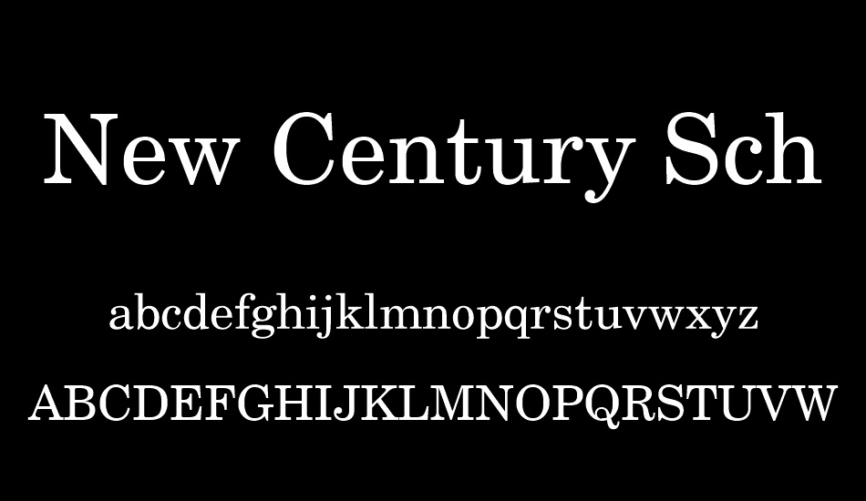 free font new century schoolbook