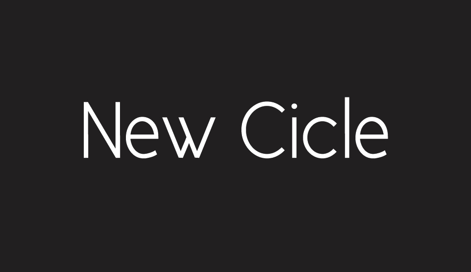 New Cicle font big