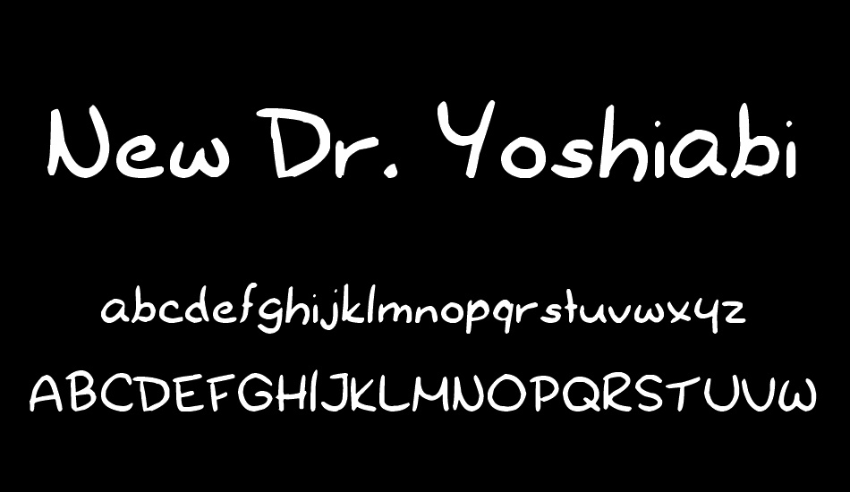 New Dr. Yoshiabibi font