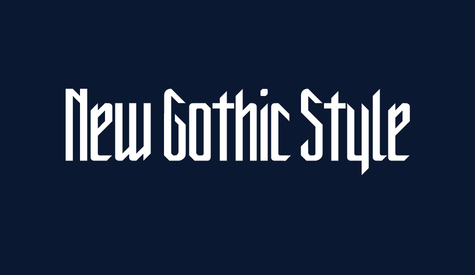 New Gothic Style font big