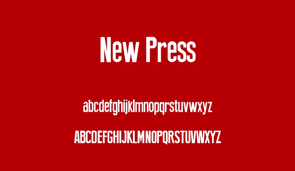 New Press font