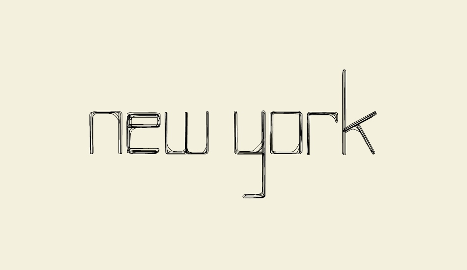 NEW YORK font big