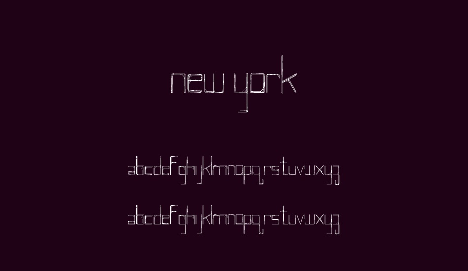 NEW YORK font