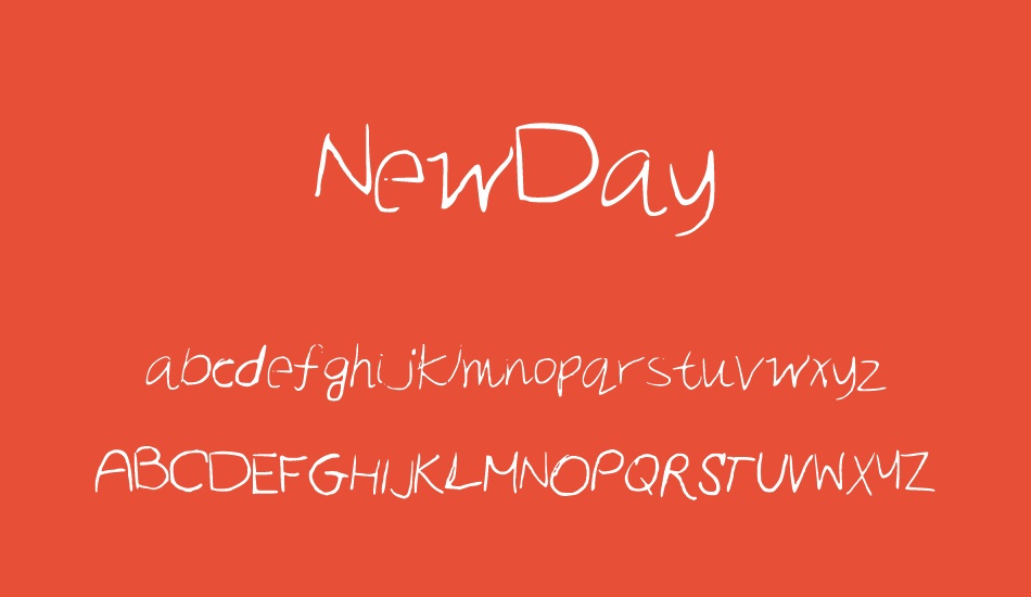 NewDay font