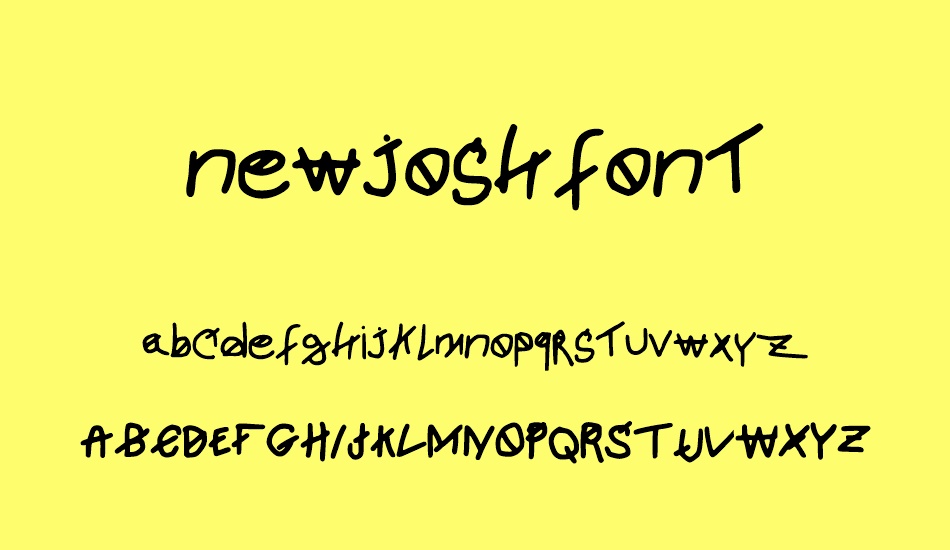 newjoshfont font