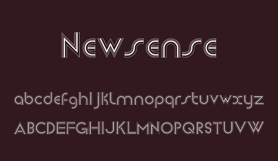 Newsense font