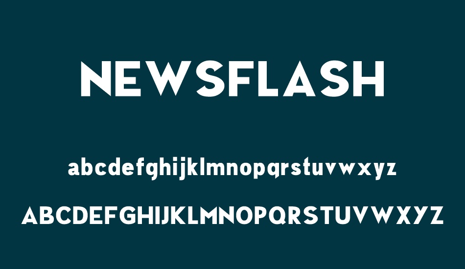 NEWSFLASH font