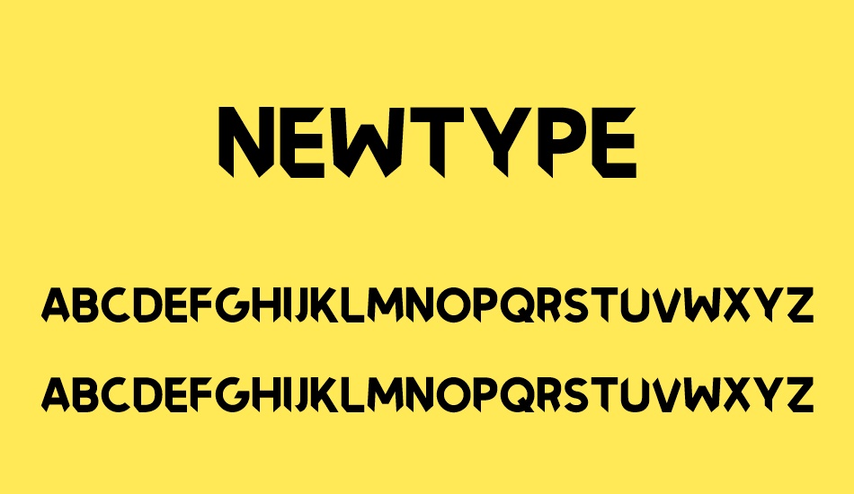 Newtype font