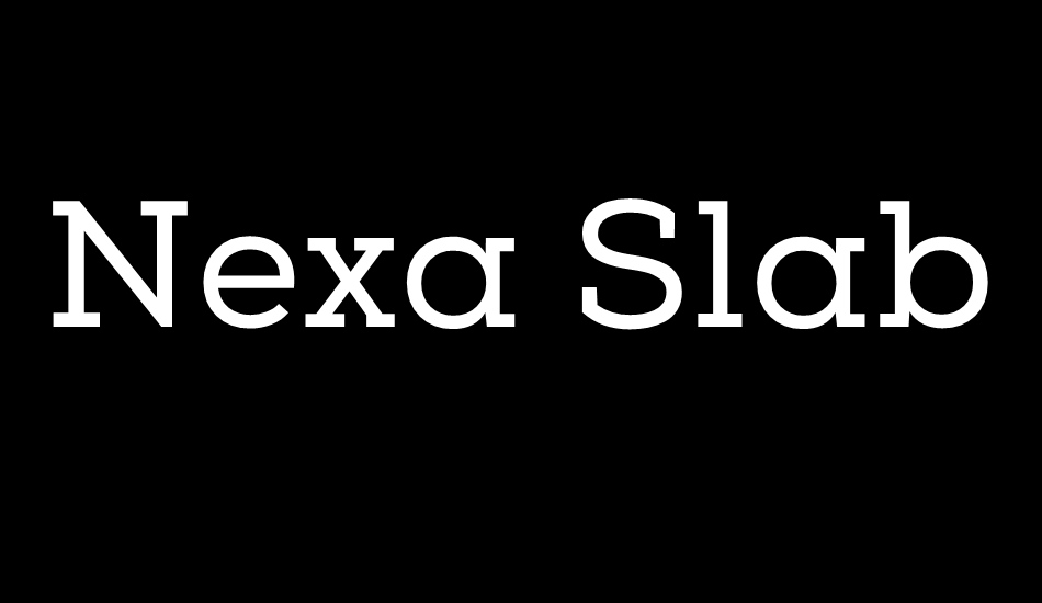 nexa-slab-regular-free font big