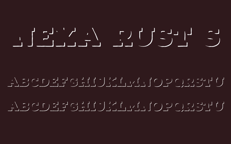 Nexa Rust Handmade font