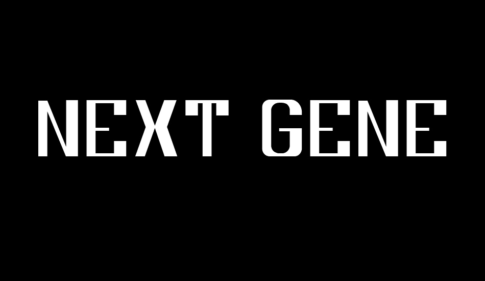 next-generation-free-font