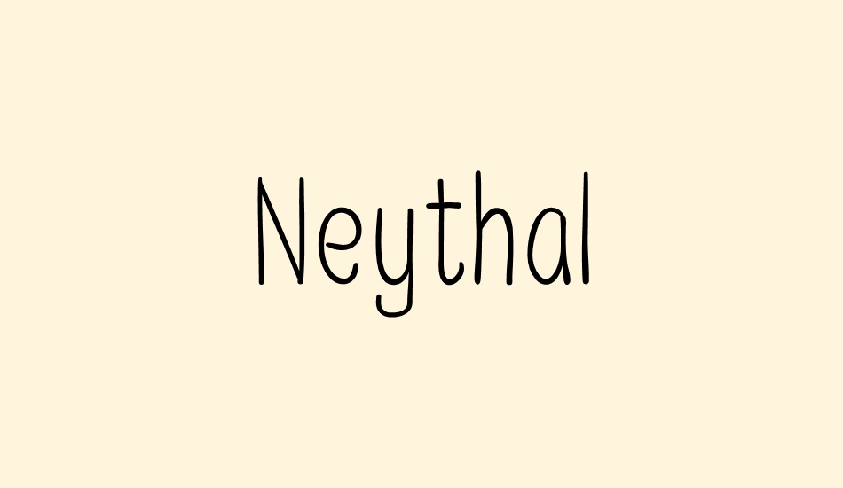 Neythal font big