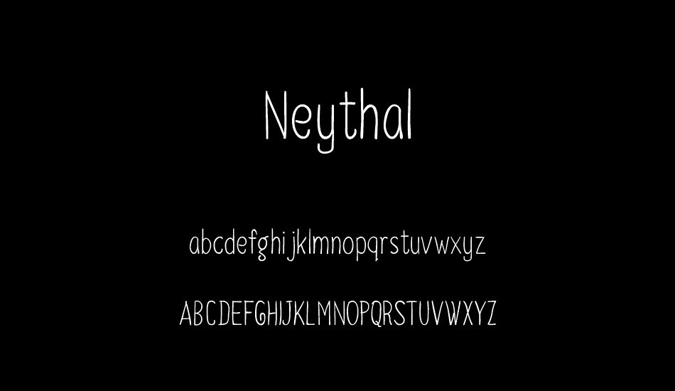 Neythal font