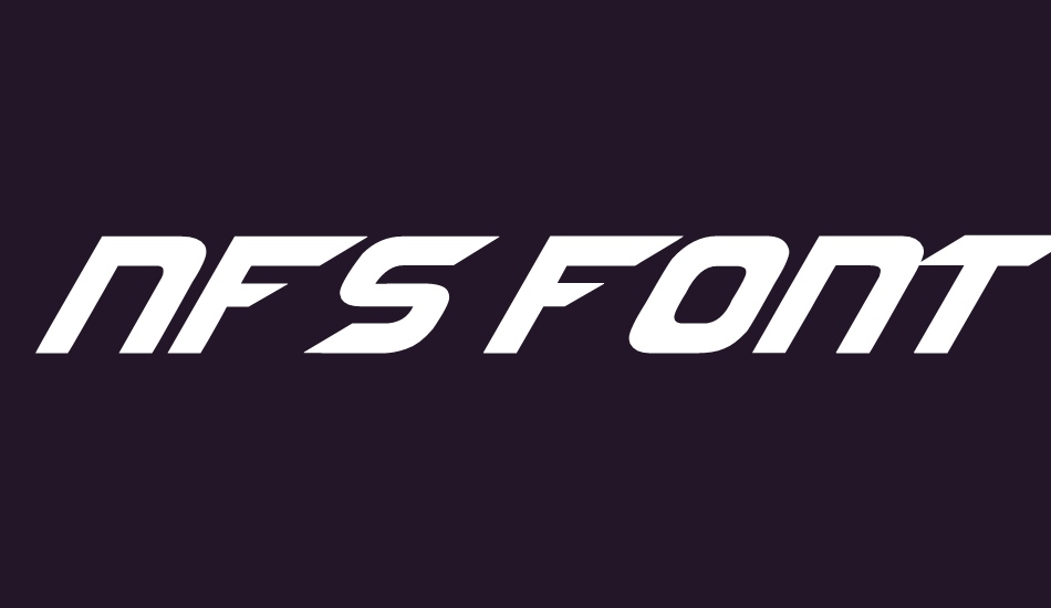 NFS font font big