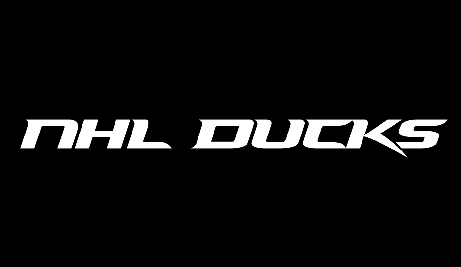 NHL Ducks font big