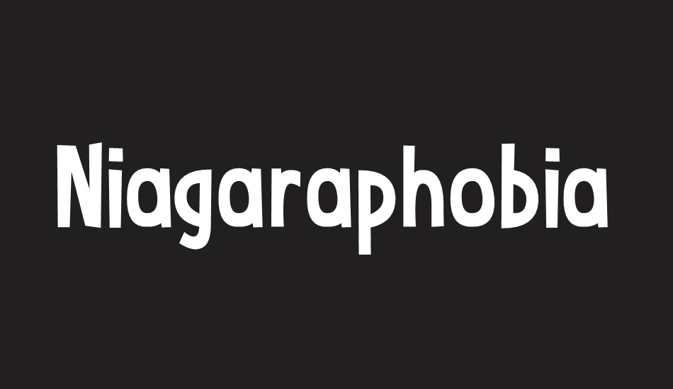 Niagaraphobia font big