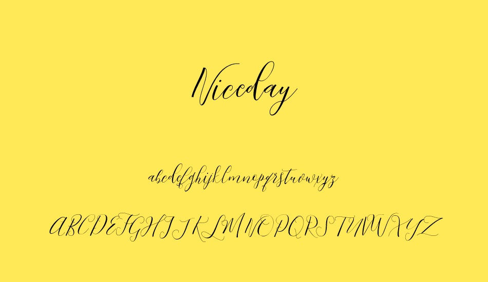 Niceday font