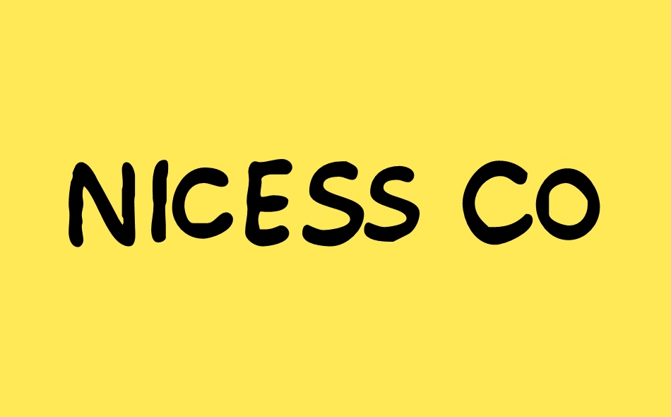 Nicess Coffee font big
