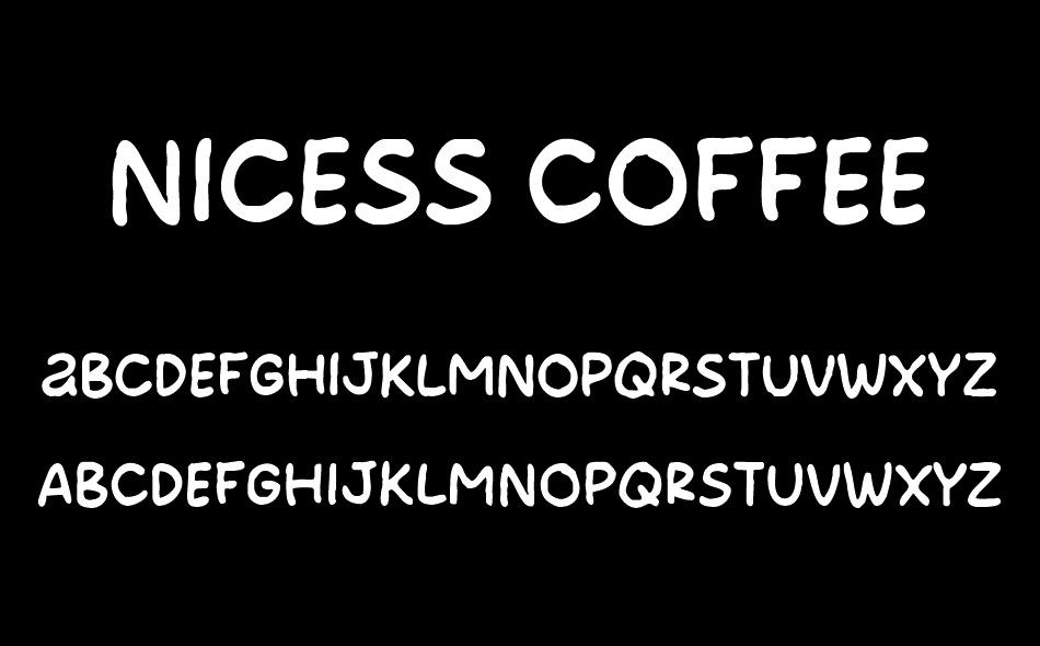 Nicess Coffee font