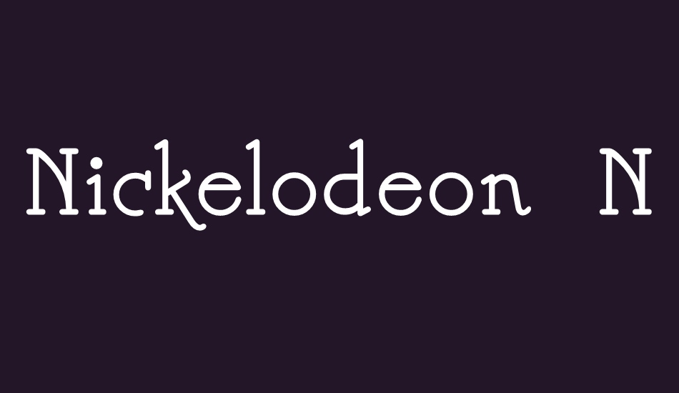 Nickelodeon NF font big