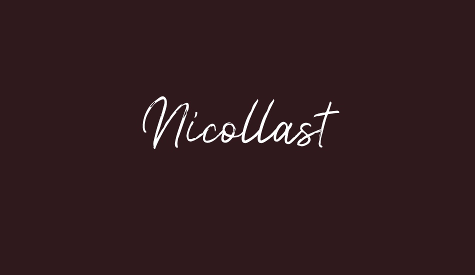 Nicollast Demo font big