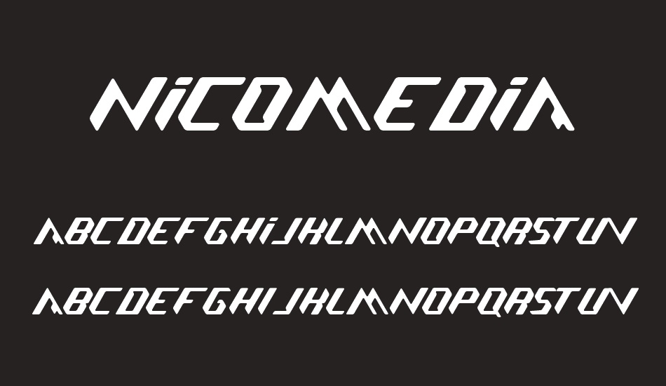 Nicomedia font