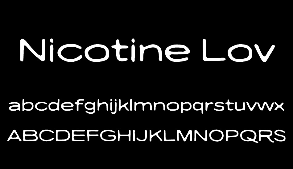 Nicotine Love font