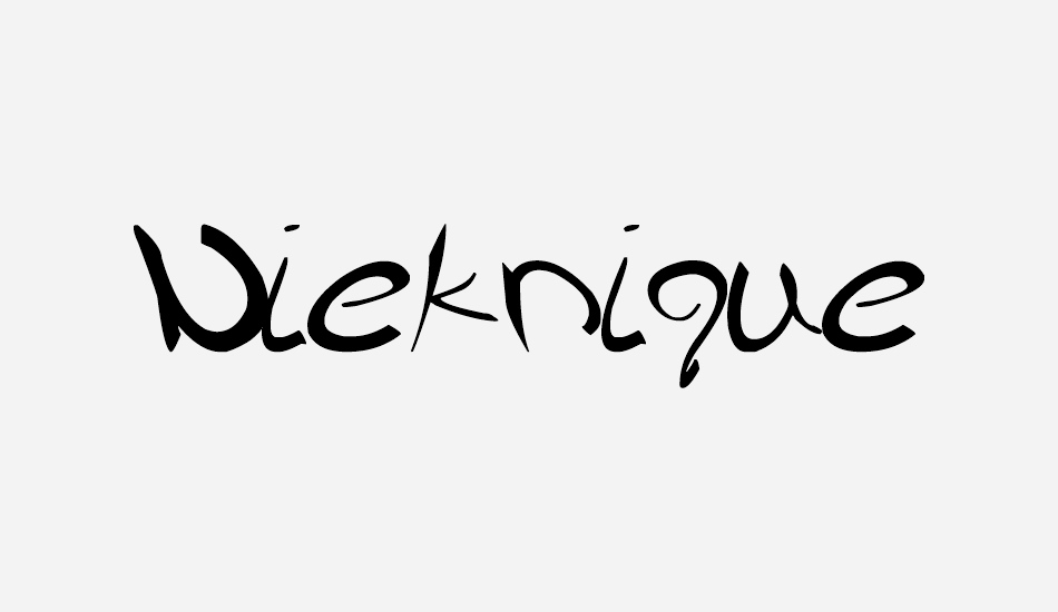 Nieknique font big