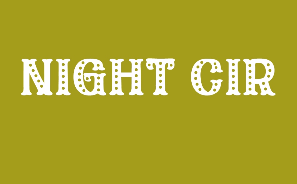 Night Circus font big