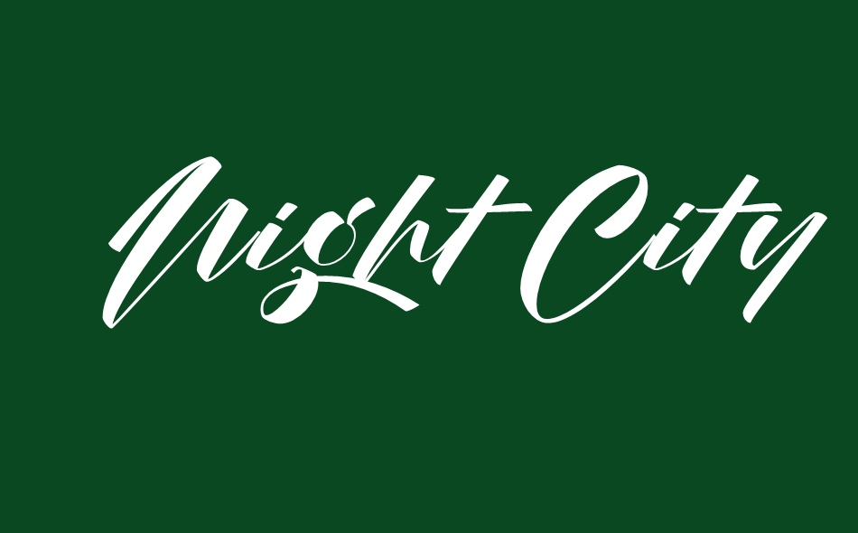 Night City font big