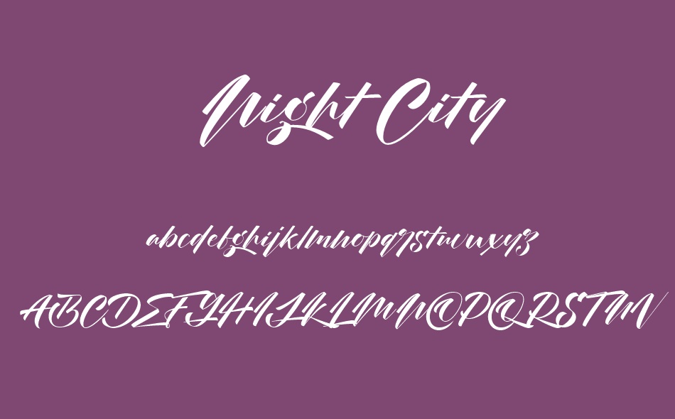 Night City font