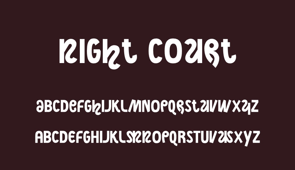 Night Court font