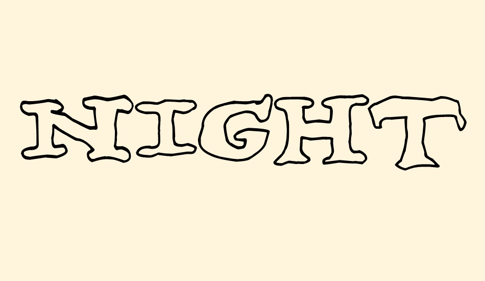 nighthour font big