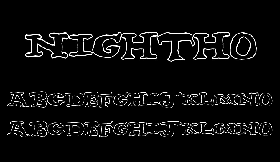 nighthour font