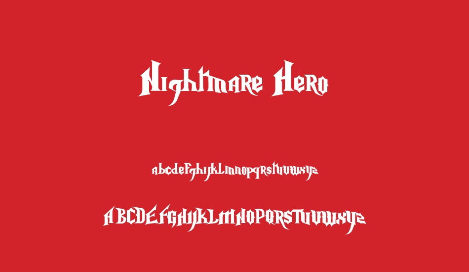 Nightmare Hero font