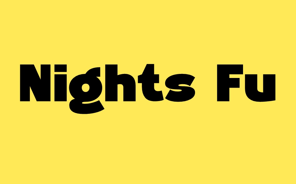 Nights Funky Emerald font big