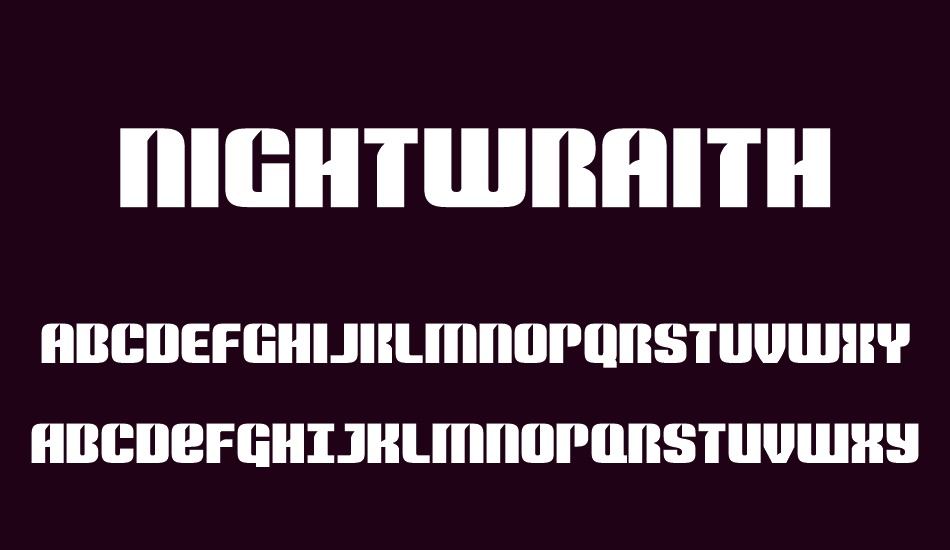 Nightwraith font