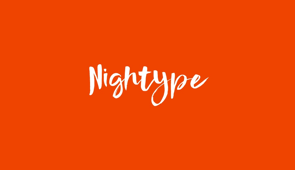 Nightype font big