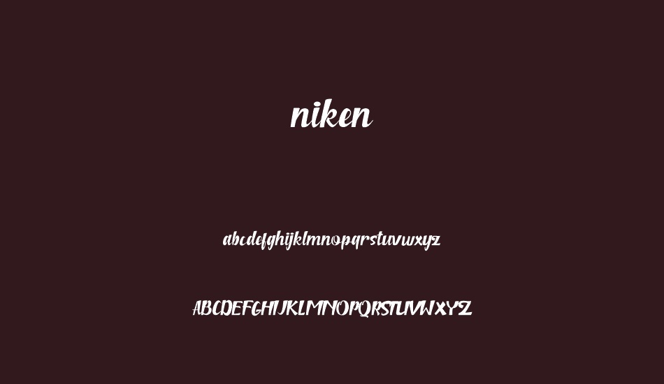 niken font