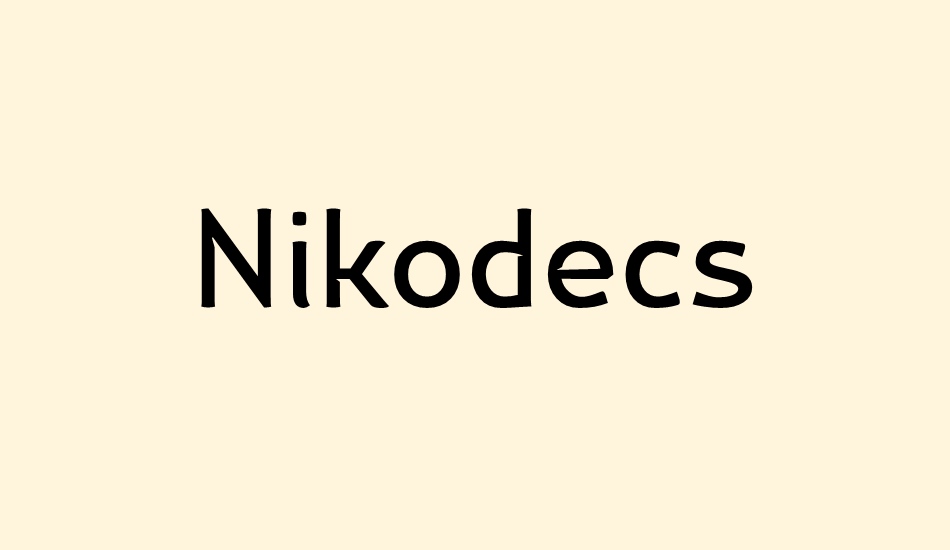 Nikodecs font big