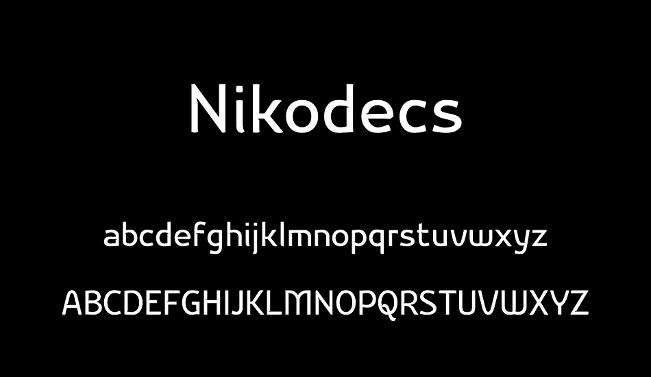 Nikodecs font