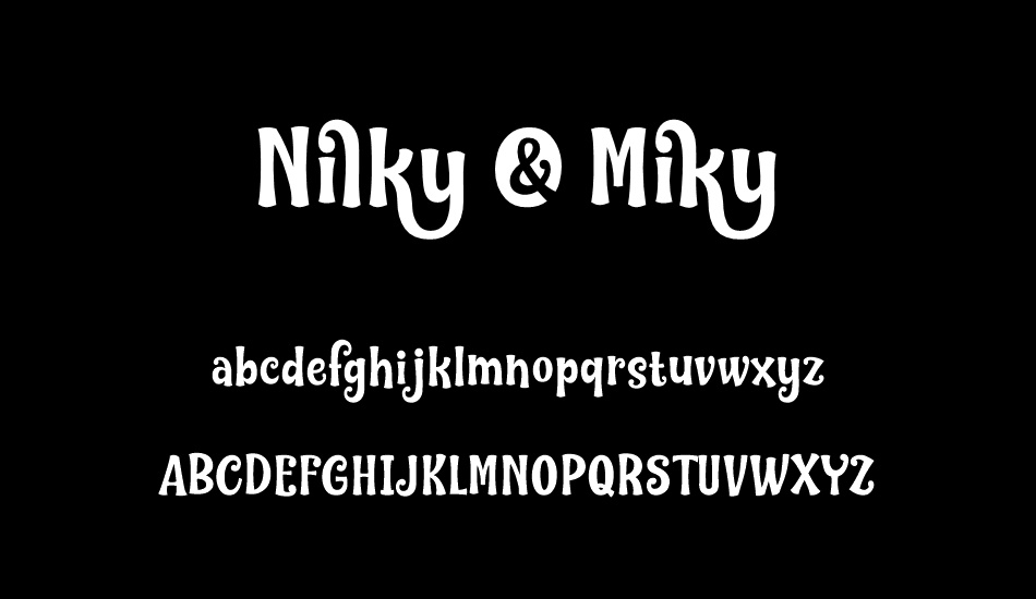 Nilky & Miky font