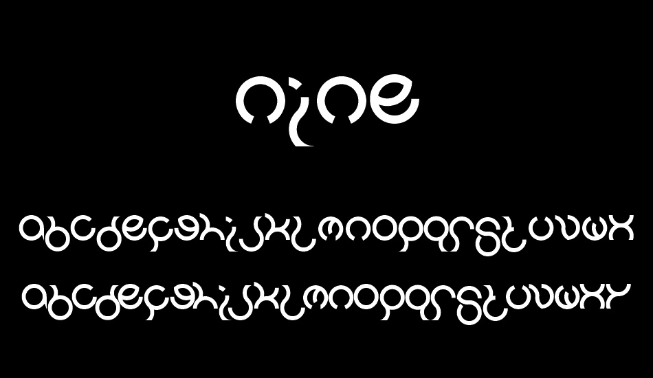 nine font