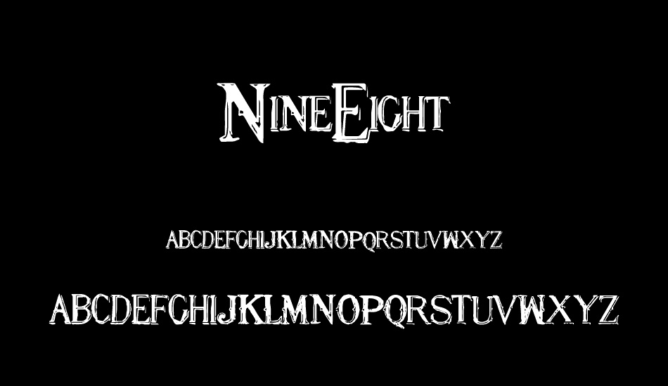 NineEight font