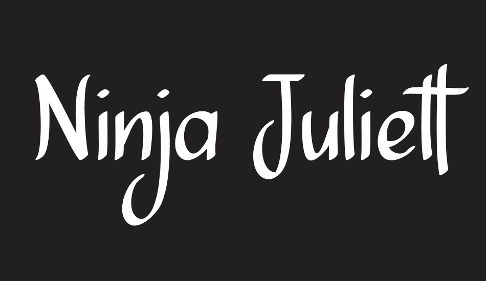 Ninja Julietta font big