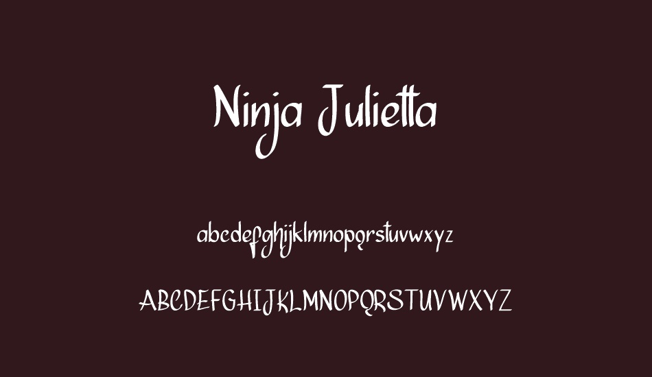 Ninja Julietta font