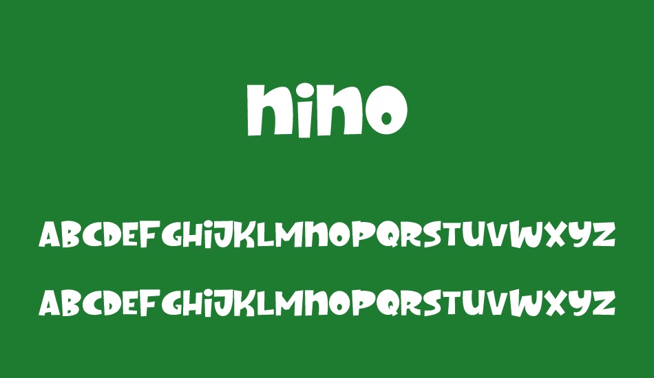 Nino font